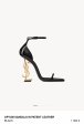 YSL OPYUM SANDALS IN PATENT LEATHER